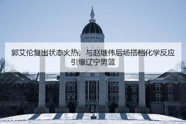 郭艾伦复出状态火热，与赵继伟后场搭档化学反应引爆辽宁男篮